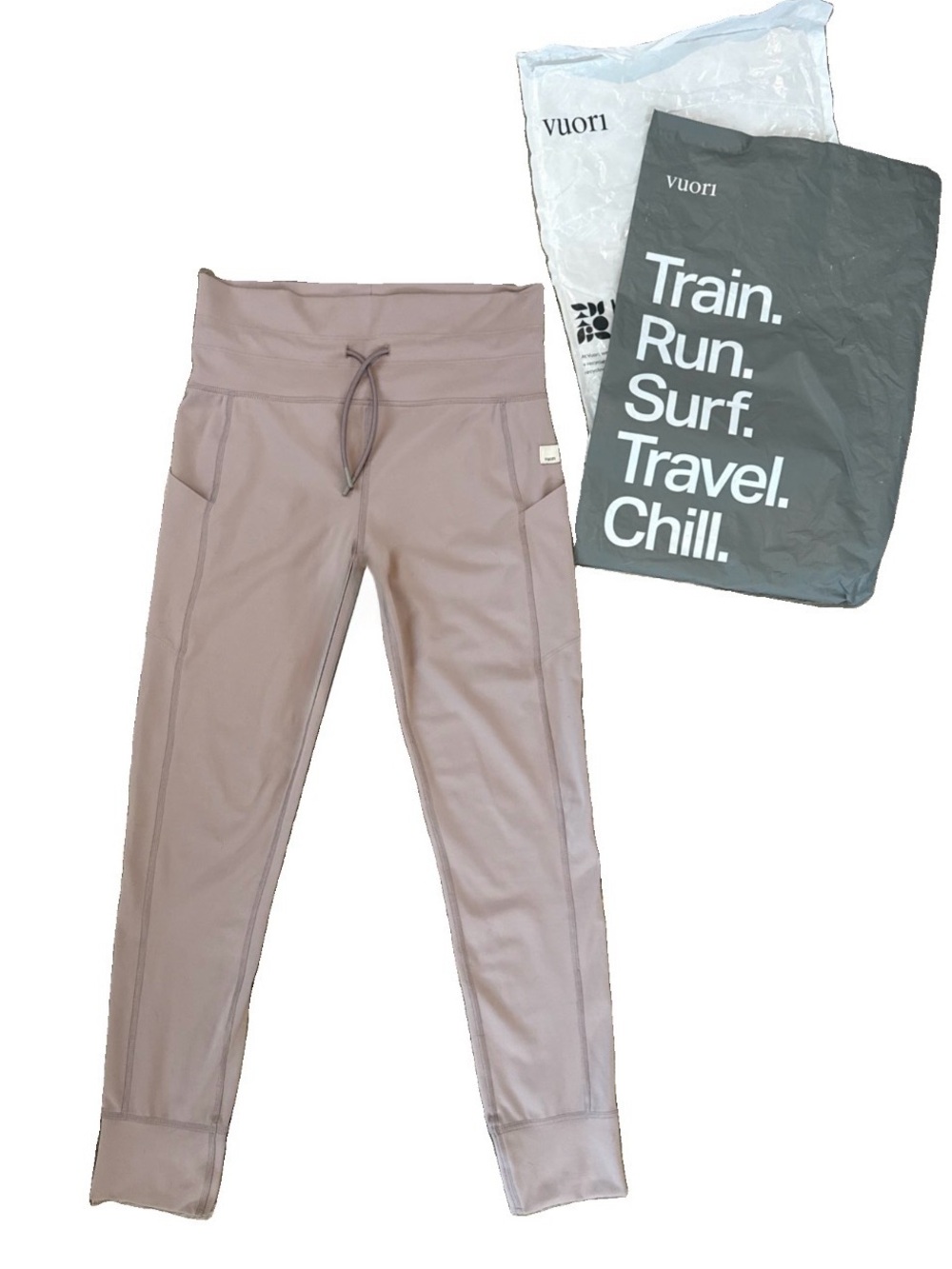 Vuori Small Daily Leggings Dusk Mauve Pink Reg. $98 Worn Twice LIKE NEW